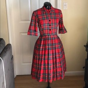 Vintage plaid juniors dress